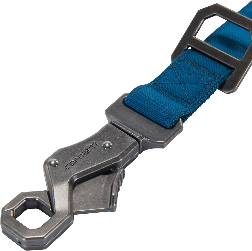 Pet Durable Nylon Duck Leashes for Dogs, Reflective Stitching for Visibility, Marine Blue, Large
