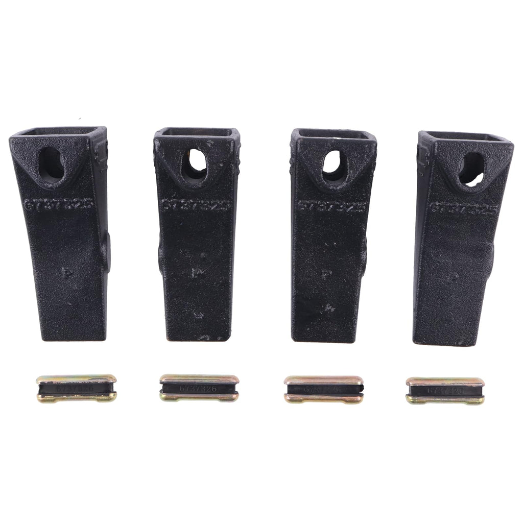 4X 7107320 6737325T Dirt Bucket Tooth for Bobcat Mini Excavators 6737325