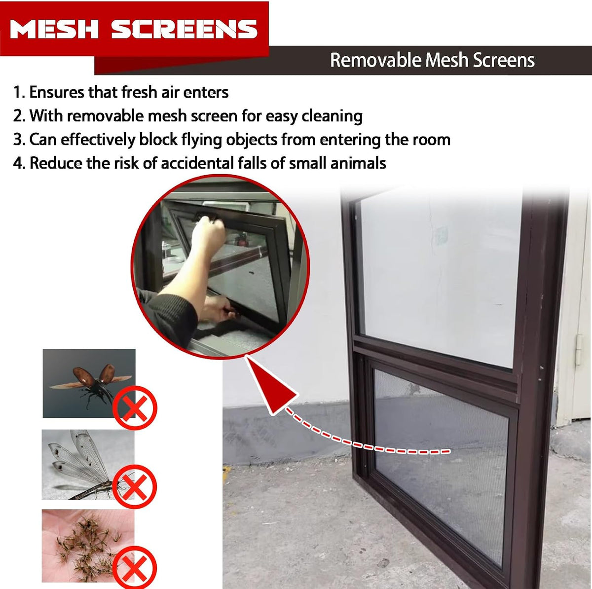 Double Hung Narrow Shed Window - Home Replacement for Basement/Garage/Loft, 18x21 in (45x53 cm), Durable & Stylish