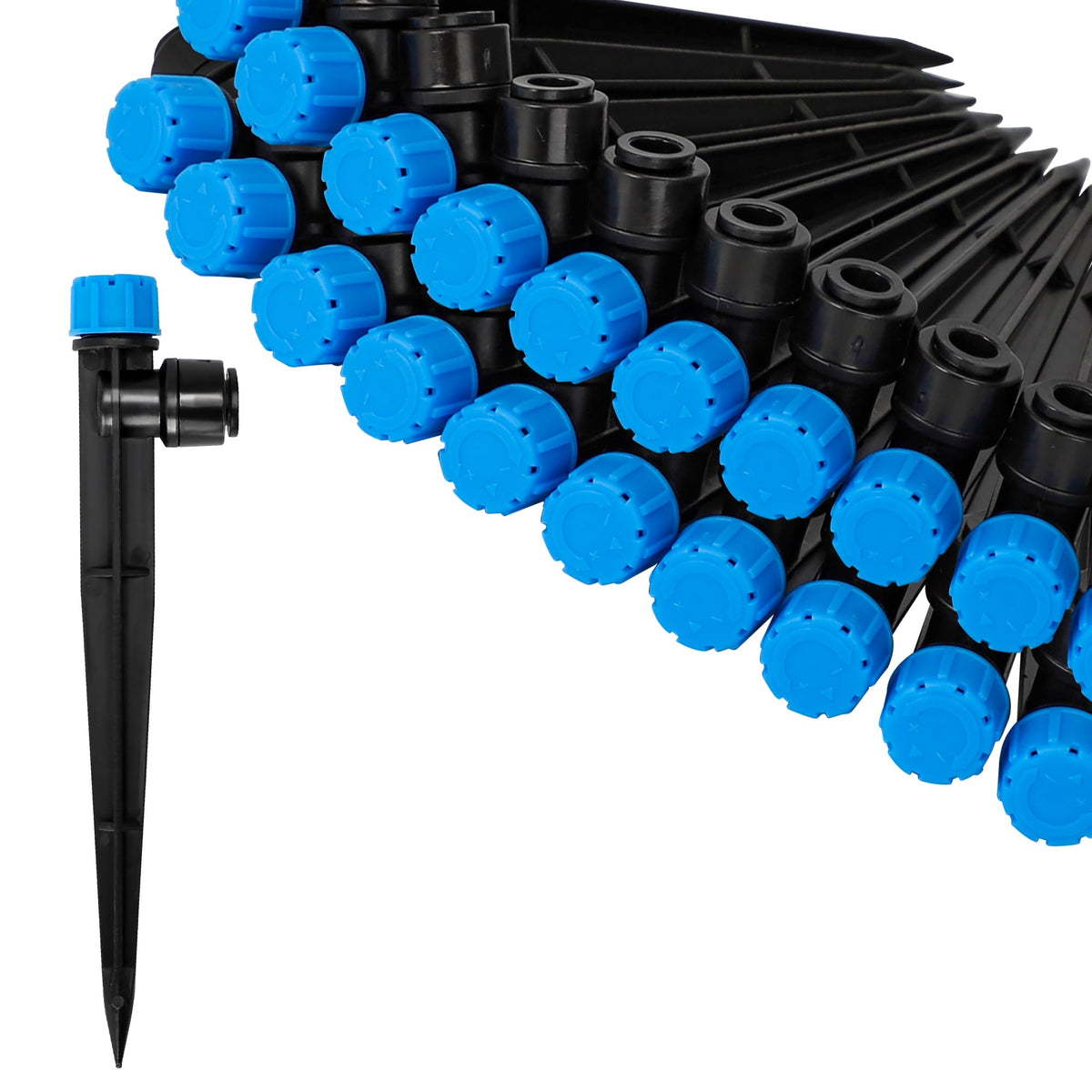 20Pcs Drip Irrigation Emitters, Quick Push-to-Fit Connect Drip Stream
