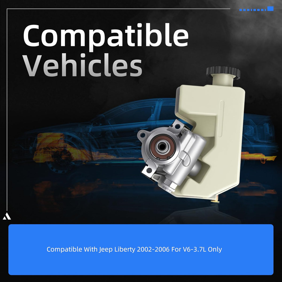Power Steering Pump, 52088710AA, for Jeep Liberty 2002-2006