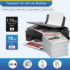 GI-20 GI20 GI 20 20 Ink Refill Bottles Compatible for Canon G6020 G7020