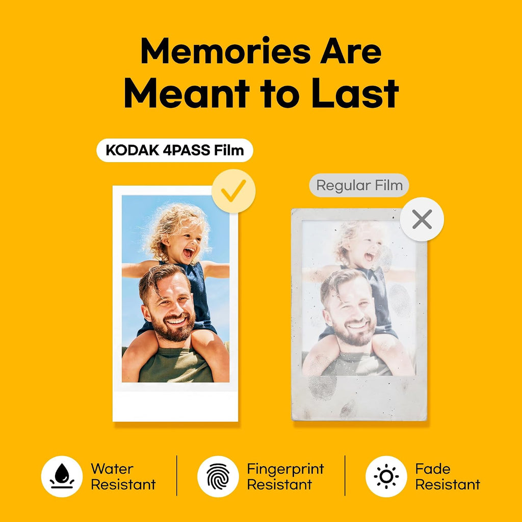 Mini Shot 2 Retro 2x3 Instant Camera, Photo Printer, 38 Sheet, White | Bluetooth, iPhone & Android Smartphone