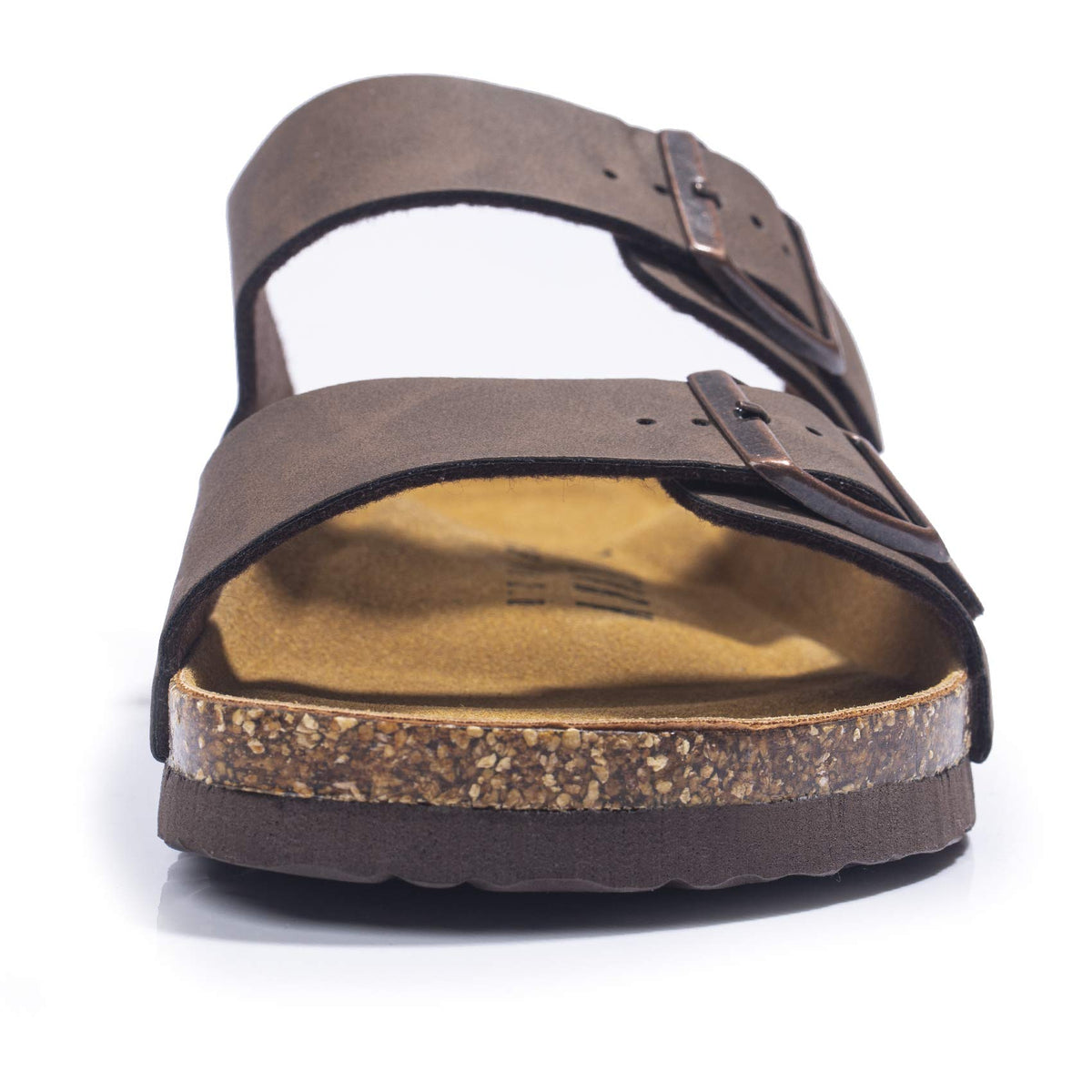 Mens Sandals,Arch Support Slides Adjustable Buckles Cork Footbed