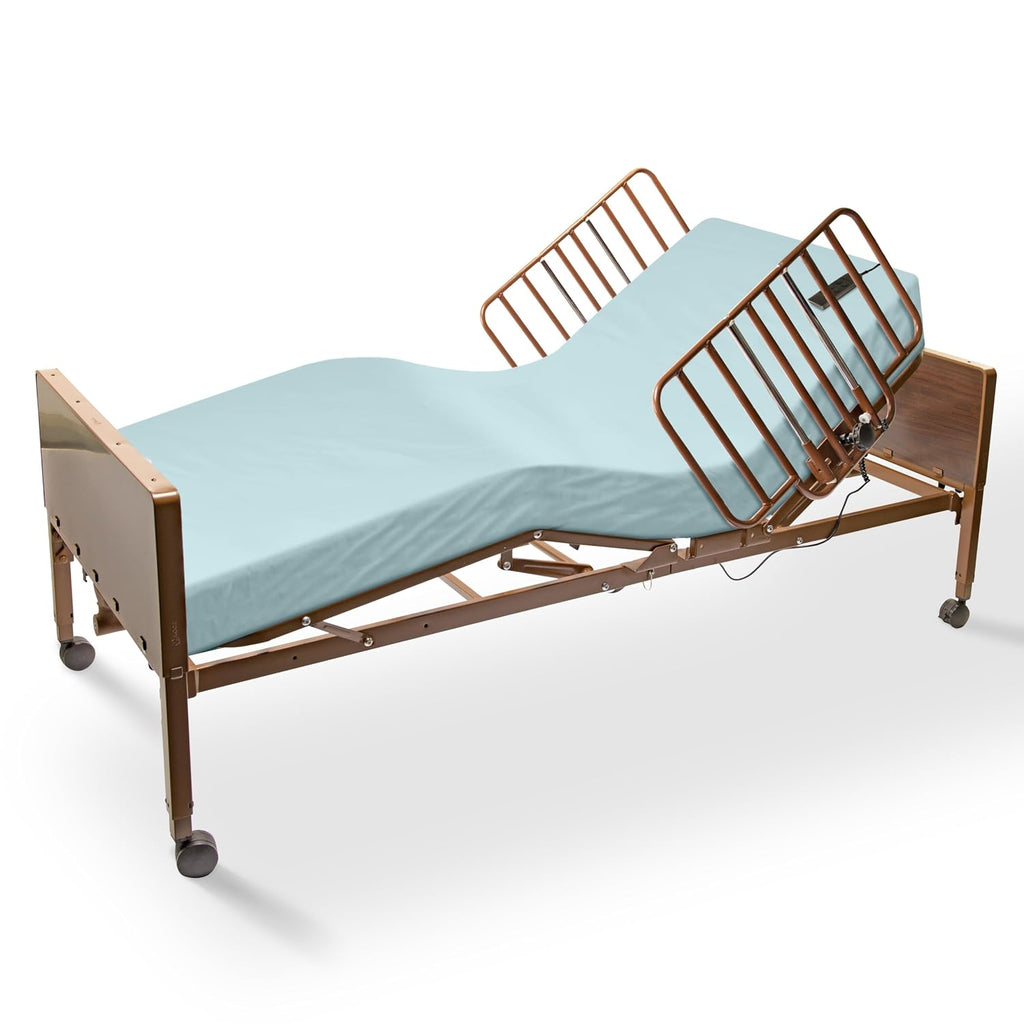 Full Electric Hospital Bed for Home Use with Customizable Package - 450 lbs, Height Adjustable 15"-23", 36 x 80"