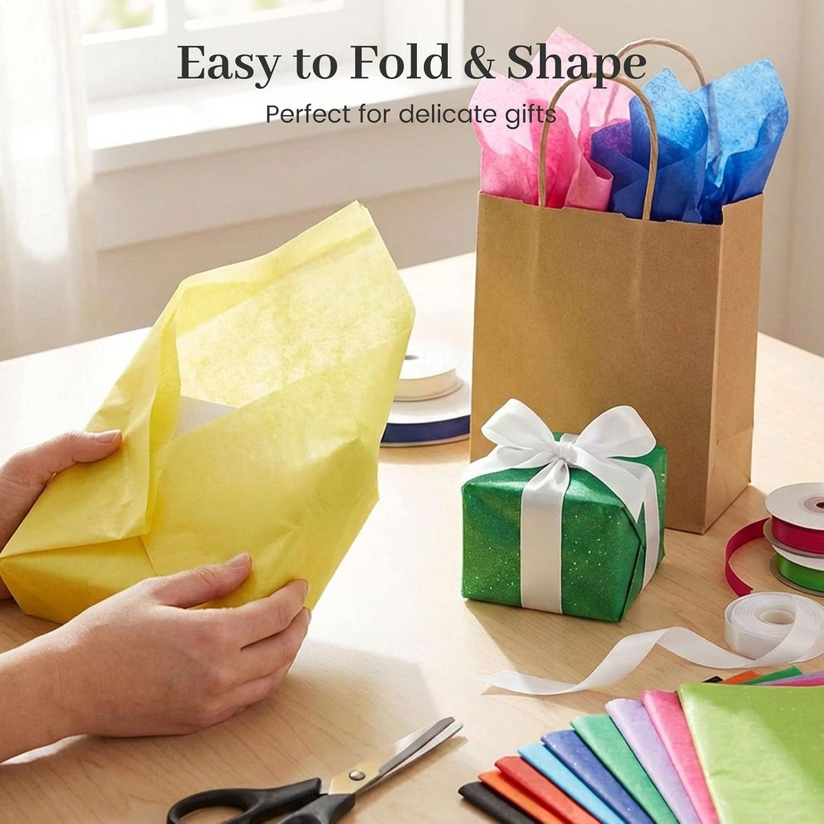 Tissue Paper 150 Sheets, 14 X 20 inch 30 Colors for Gift Bags