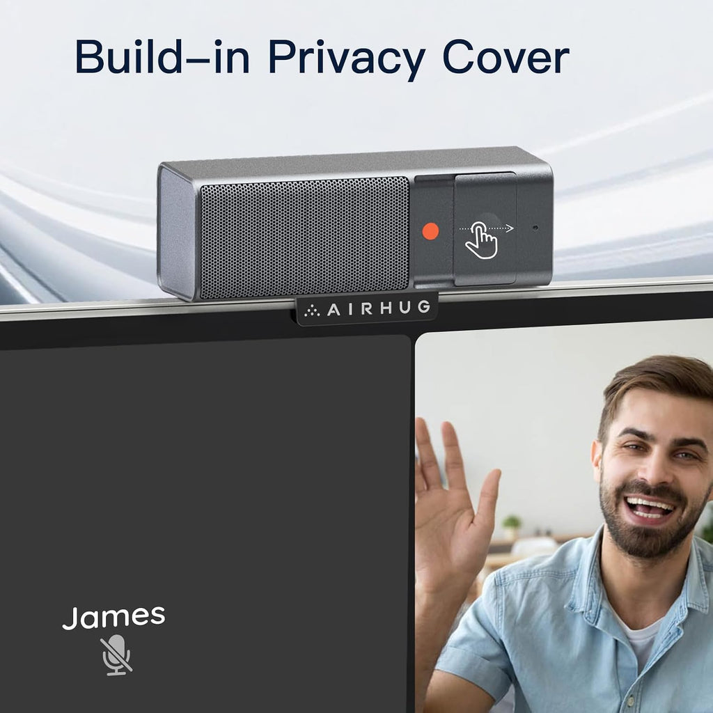 3 in 1 1080P Webcam with Microphone & Speaker | Built-in Privacy Cover, USB Camera, Video Conferencing/Online