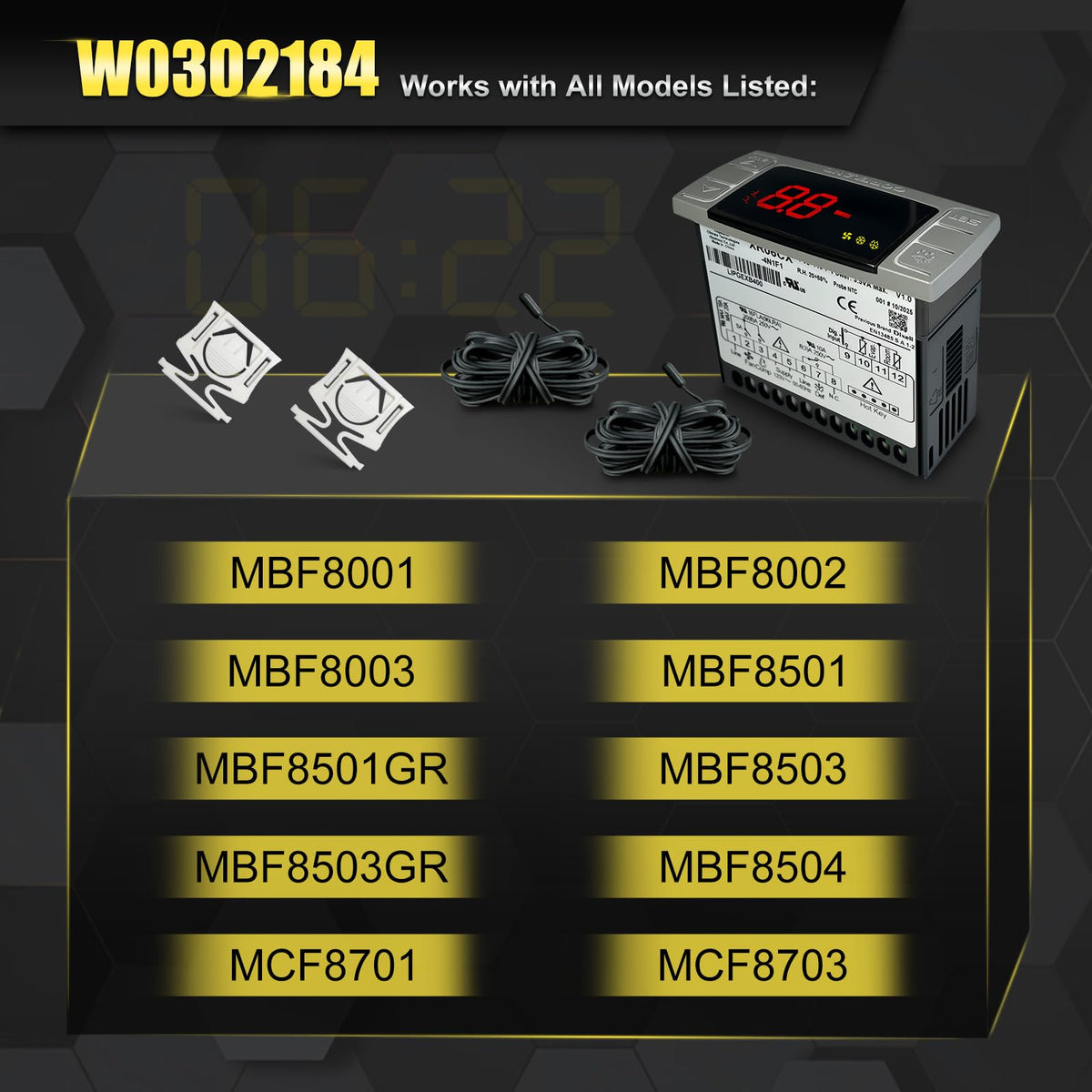 W0302184 Digital Freezer/Refrigerator Controller for Atosa Freezer