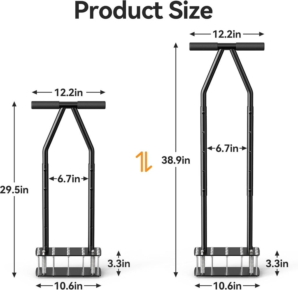 Knee-Friendly Lawn Aerator Tool, Spring Loaded Self-Cleaning Spike Aerator | Manual Lawn Aerator for Yard, Soil