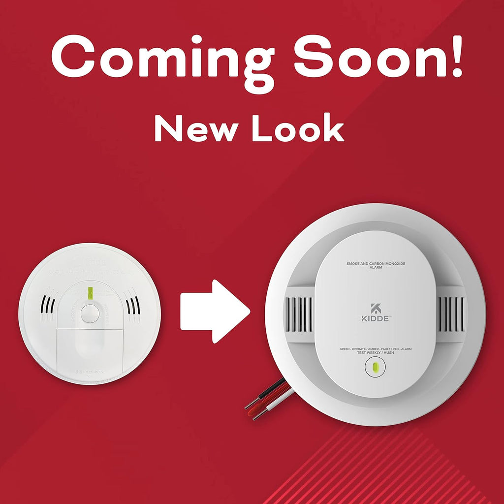 Hardwired Smoke & Carbon Monoxide Detector, Battery Backup, Interconnectable, LED Warning Light Indicators