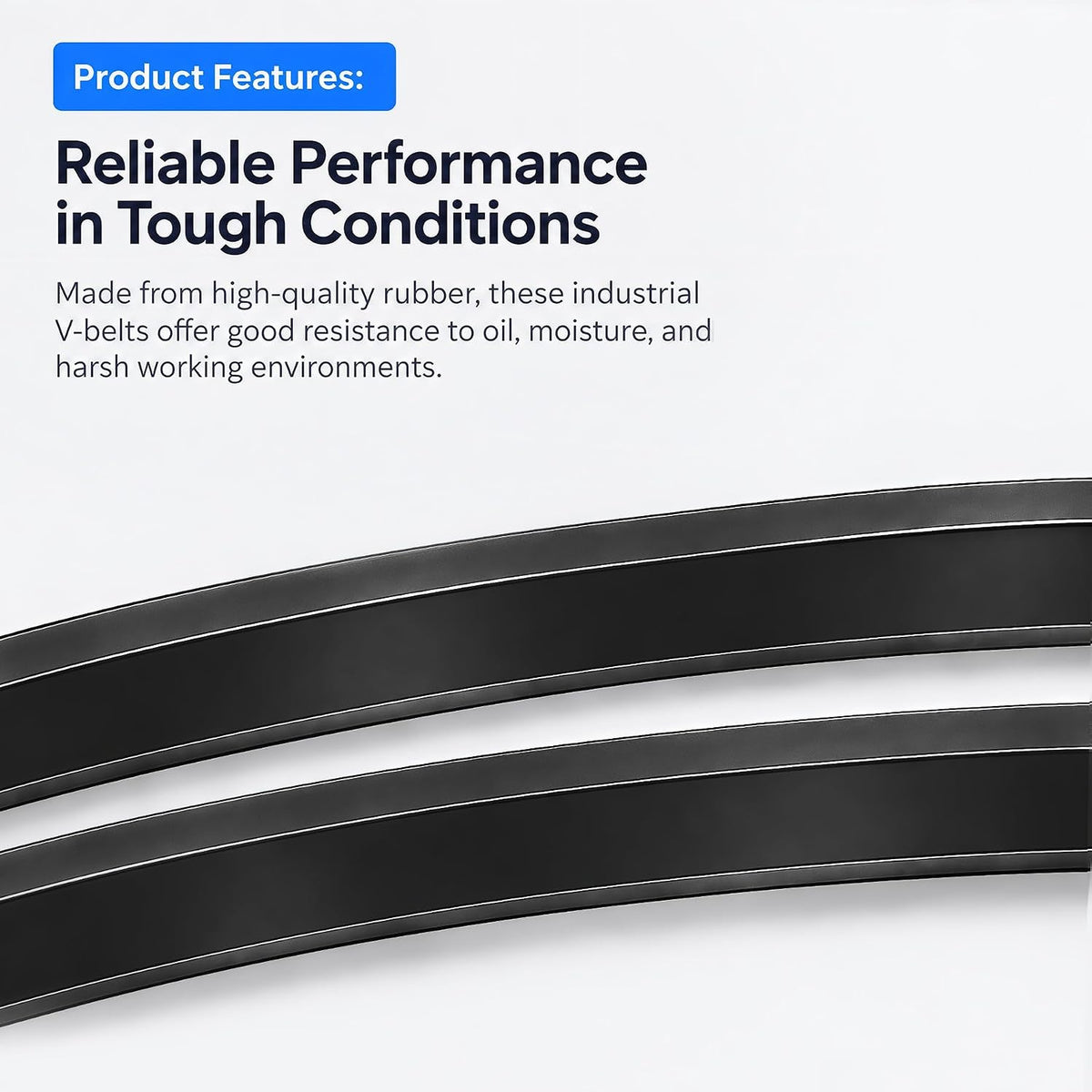 B38 / 5L410 B Profile Rubber Drive V-Belt, 38 Inch Classic Wrapped Construction V-Belts, 38"/965mm Drive Belt for Industrial Machine Generators Transmission Belts Replacement