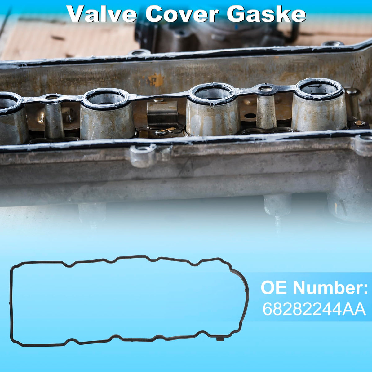 PARSKILO Valve Cover Gasket Engine for Jeep Renegade 2014-2018 68282244AA