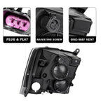 Headlight Assembly Compatible with 2009-2018 Dodge Ram 1500