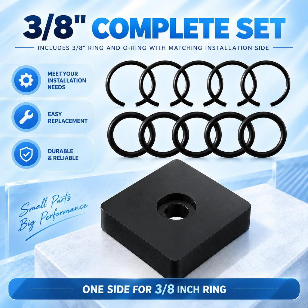 3/8" Impact Retaining Ring Clip with O-Ring Fit for Mmilwaukei Type Wrenche