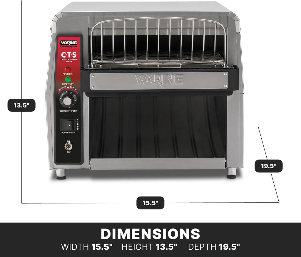 Heavy-Duty Conveyor Toaster with 450 Slices per Hour