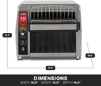 Heavy-Duty Conveyor Toaster with 450 Slices per Hour