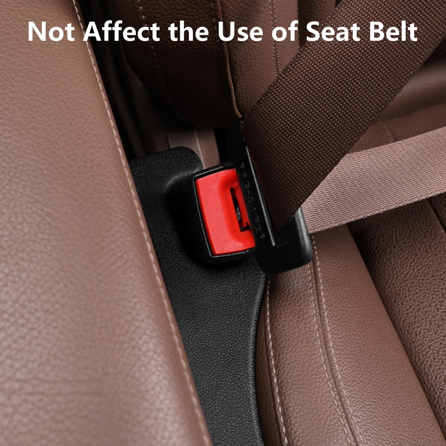 Car Seat Gap Filler 2 Pack, Universal Fit PU Leather Car Seat Gap Plug to Fill The Gap Between Seat and Console, Car
