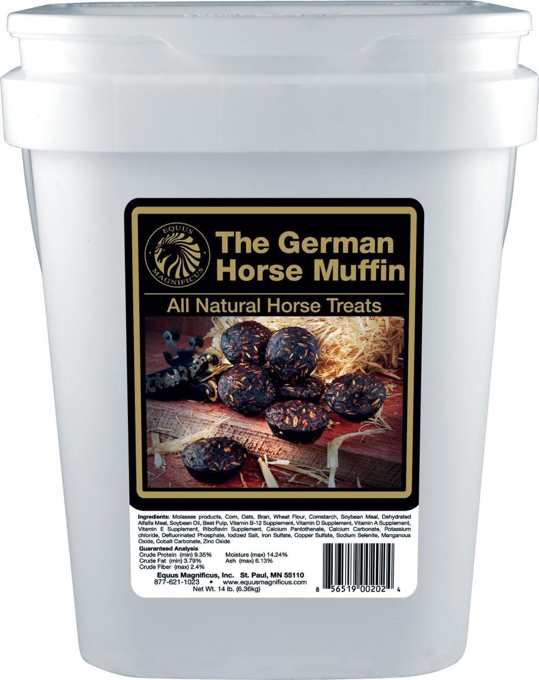 DPD The German Horse Muffin All Natural Horse Treats - 14 Pound Bucket