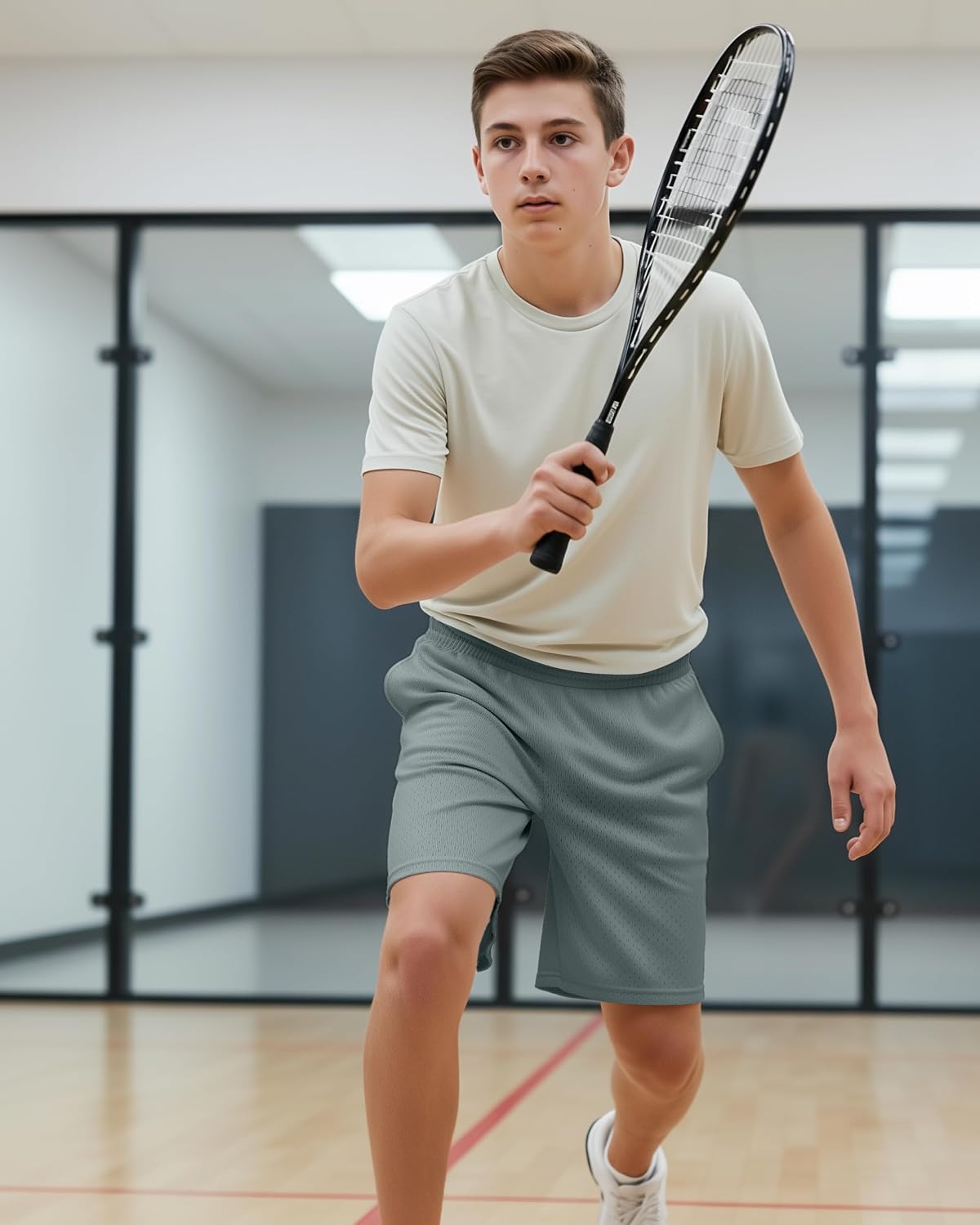 5 Pack Boys Athletic Shorts Quick Dry Lightweight Basketball Shorts for Kids Youth with Pockets and Drawstring