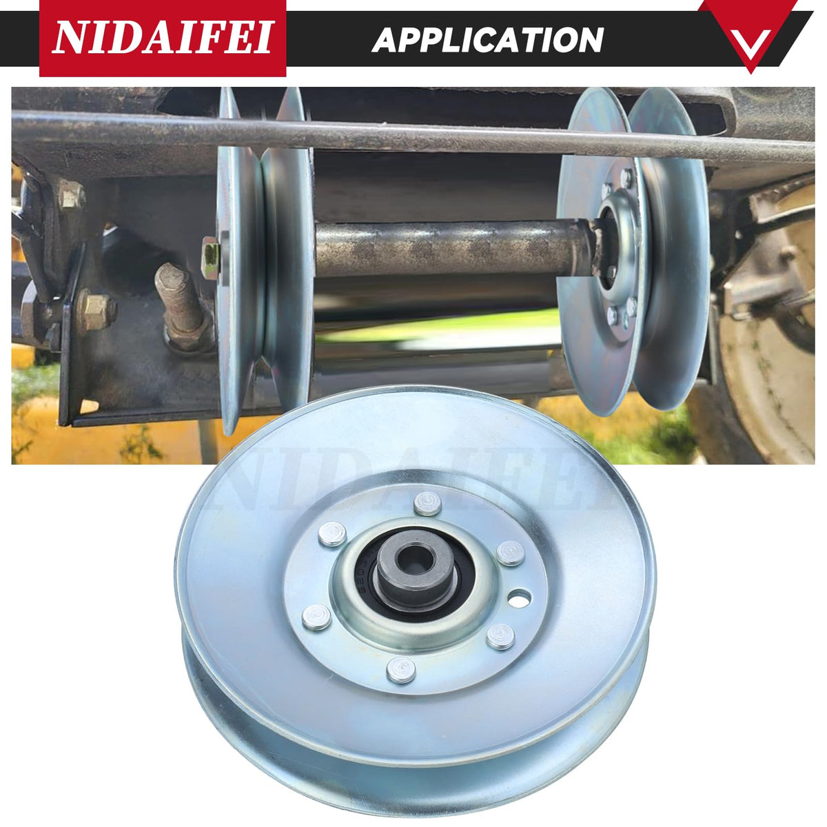 NIDAIFEI 756-3045 5.06 inch Idler Pulley for Cub Cadet Z Force 60 Mowers