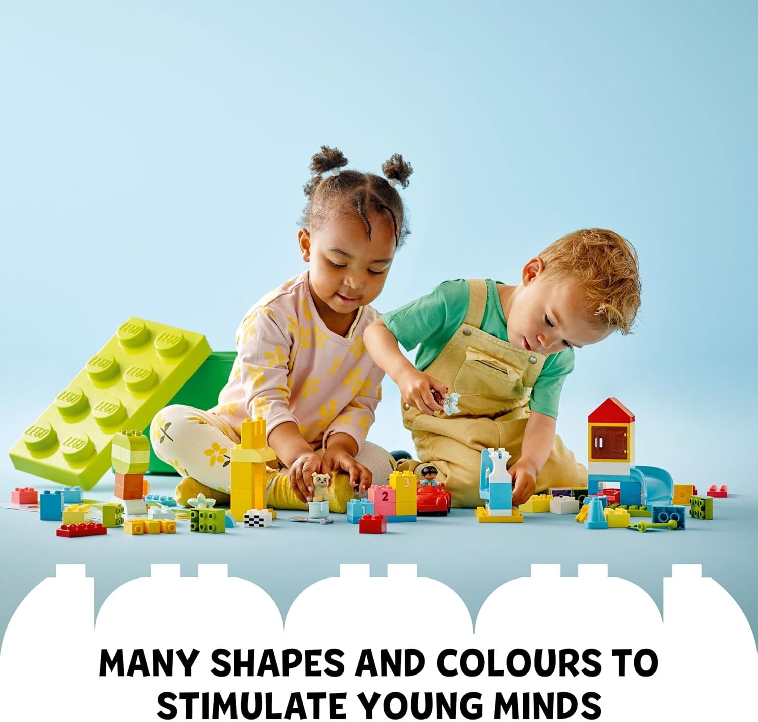 LEGO DUPLO Classic Deluxe Brick Box Building Blocks - Learning & Educational Toys for Toddlers, Preschool, Ages 1.5+