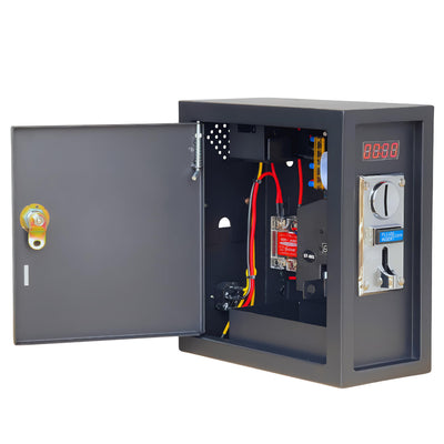 Sintron ST-002 110V Coin Operated Timer Control Power Box for Electronic Device Vending Machine, Gaming Machines, Massage Chairs, Shoe Polishers, Washing Machines, Chargers, Dryers, Auto Car Wash, PCs