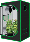 4x2 Grow Tent 48"x24"x60" 600D Mylar Hydroponic Growing Tent | Observation Window, Removable Floor Tray, 100%