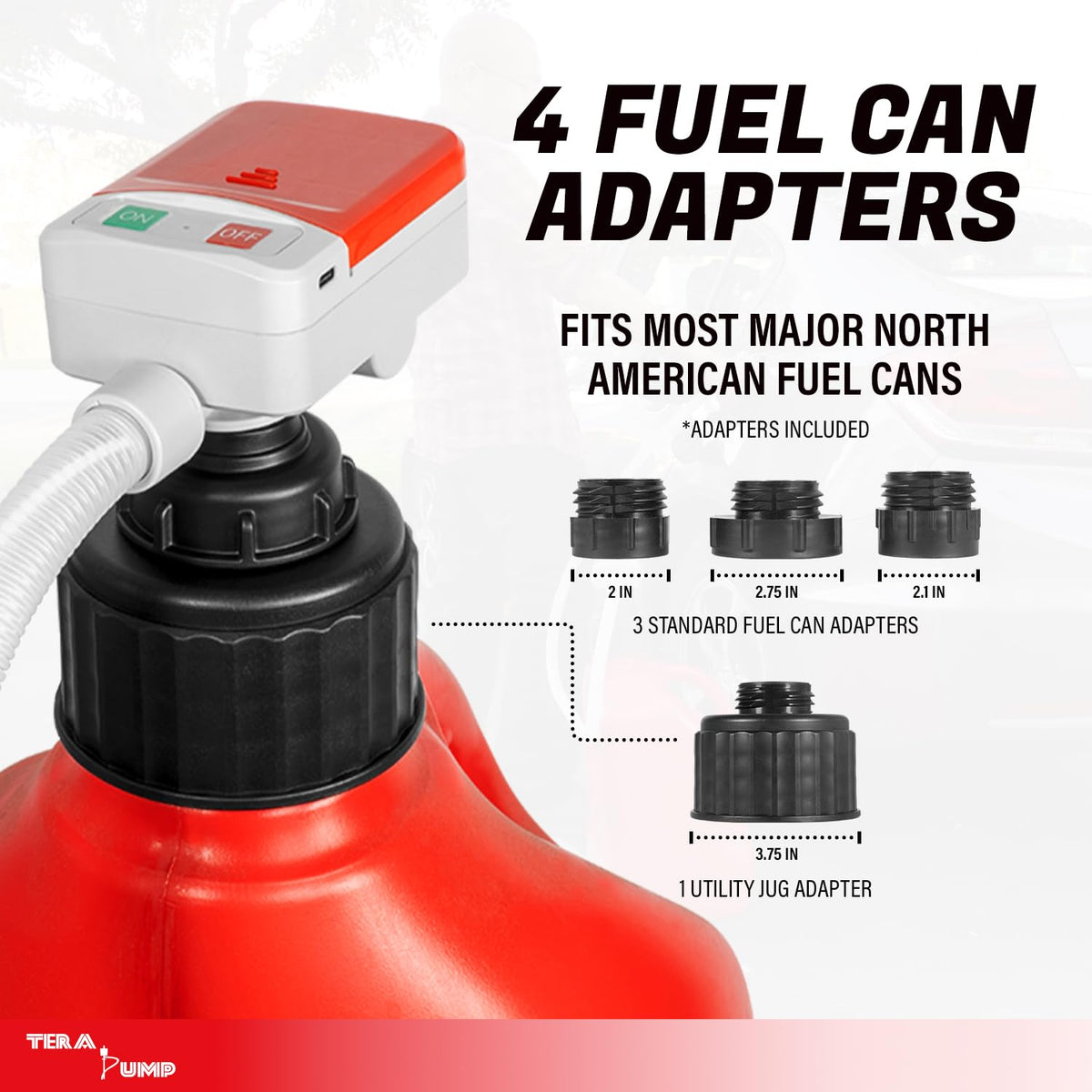 TERA PUMP Dual Power Manual Nozzle Liquid Transfer Pump