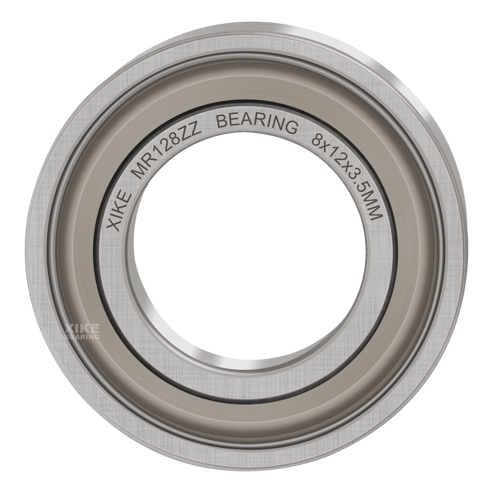 XIKE 10 Pcs MR128ZZ Bearings 8x12x3.5mm, Double Shield Seals Metal.