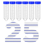 Conical Centrifuge Tubes 50mL, 25 Pcs Sterile Test Tubes with Screw Cap