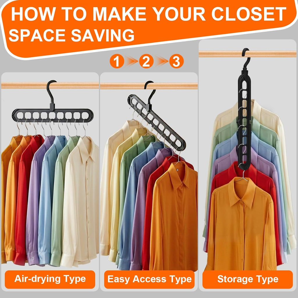 Closet Organizers and Storage,College Dorm Room Essentials,Pack of 6 Multifunctional Organizer Magic Space Saving