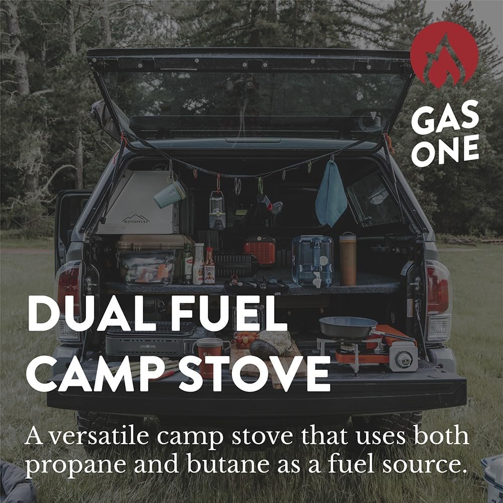 GS-3400P Propane or Butane Stove Dual Fuel Stove Portable Camping Stove - Patented - with Carrying Case Great for