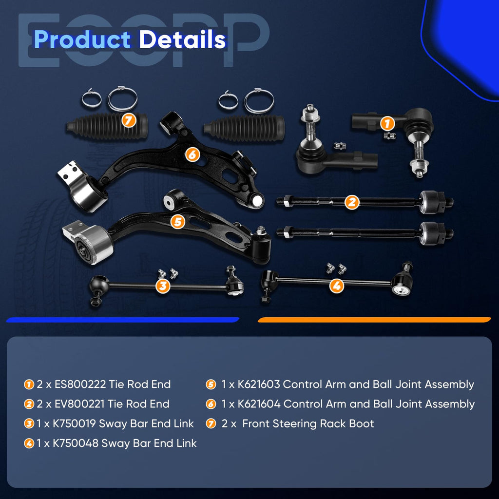 ECCPP Front Control Arm And Ball Joint For Ford Five Hundred 2005-2007