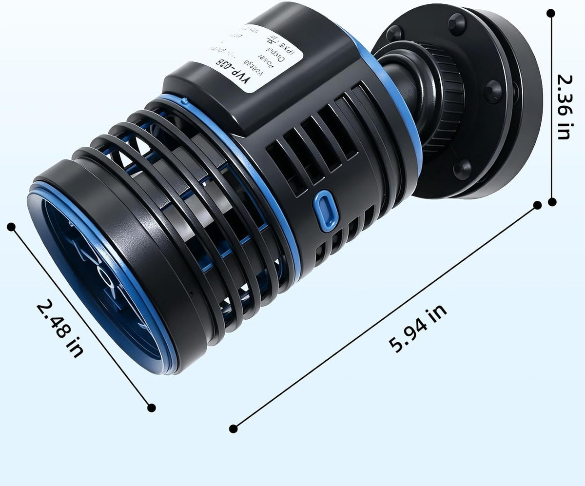 Aquarium Wave Maker Magnetic Adjustable Flow 7W 1057Gph for 70-210Gal Fish Tank powerhead circulation pump Quiet and