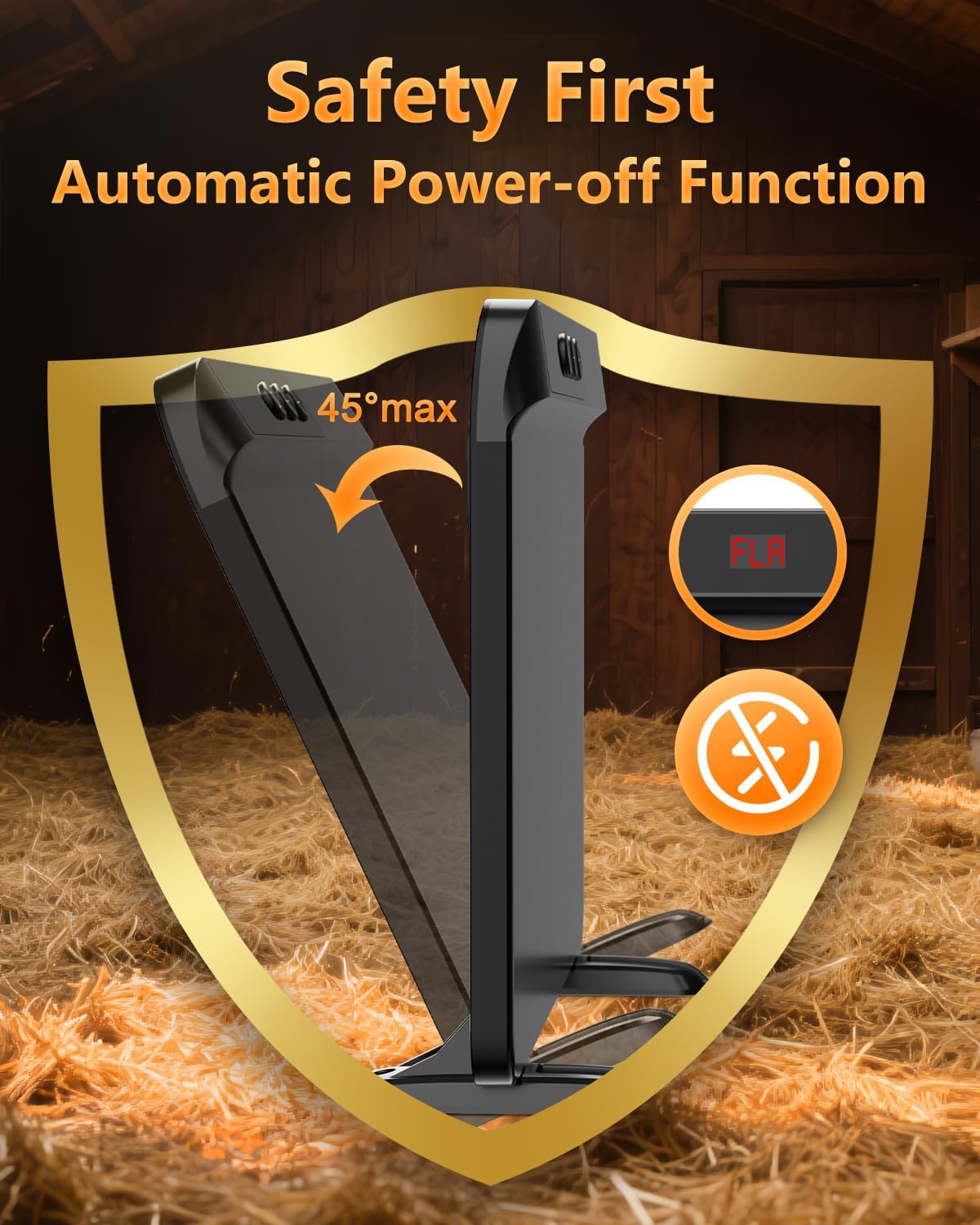 2026 Chicken Coop Heater, 200W UL Certified Radiant Panel, Black