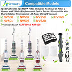Attemart NV500 Brush Roller Belts Filter Replacement Kit for Shark Rotator
