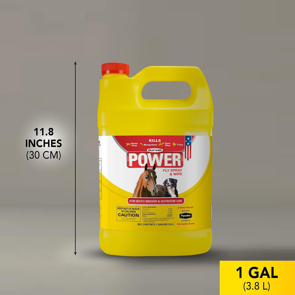 Fly 003-1021 699757 Power Fly Spray and Wipe for Horses, Gallon