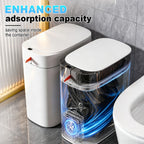 Bathroom Trash Can,Includes 180 Drawstring Trash Bags.