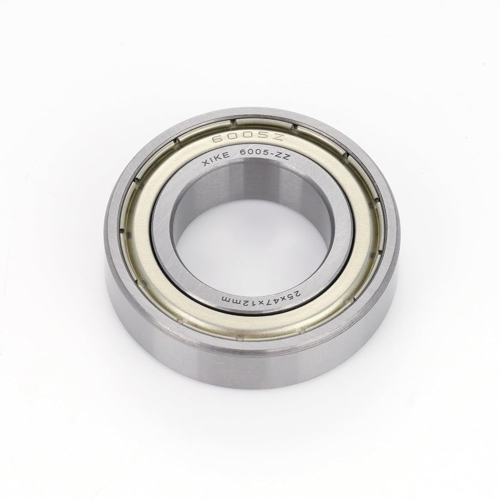 XIKE 6005ZZ Shielded Deep Groove Ball Bearings, 25x47x12 mm, 4-Pack