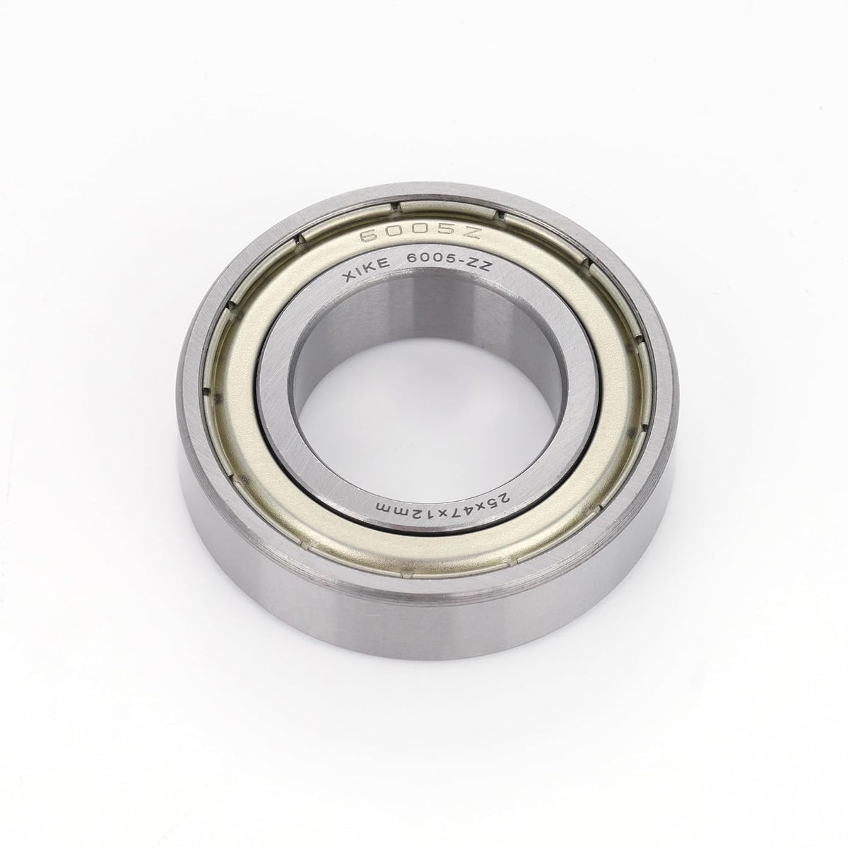 XIKE 6005ZZ Shielded Deep Groove Ball Bearings, 25x47x12 mm, 4-Pack