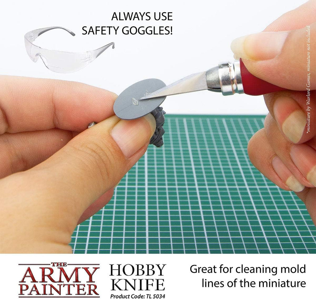 Hobby Knife - Stainless Steel Craft Knife with Soft Grip and 5 Extra Precision Blades - Craft Knife Set, Art Knife &