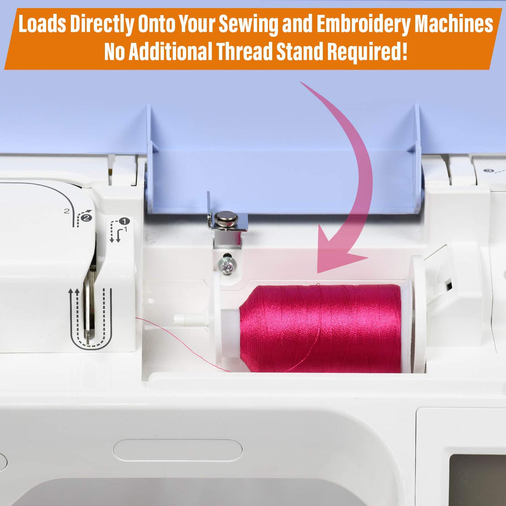 40 Colors Polyester Embroidery Machine Thread Kit for Brother Babylock