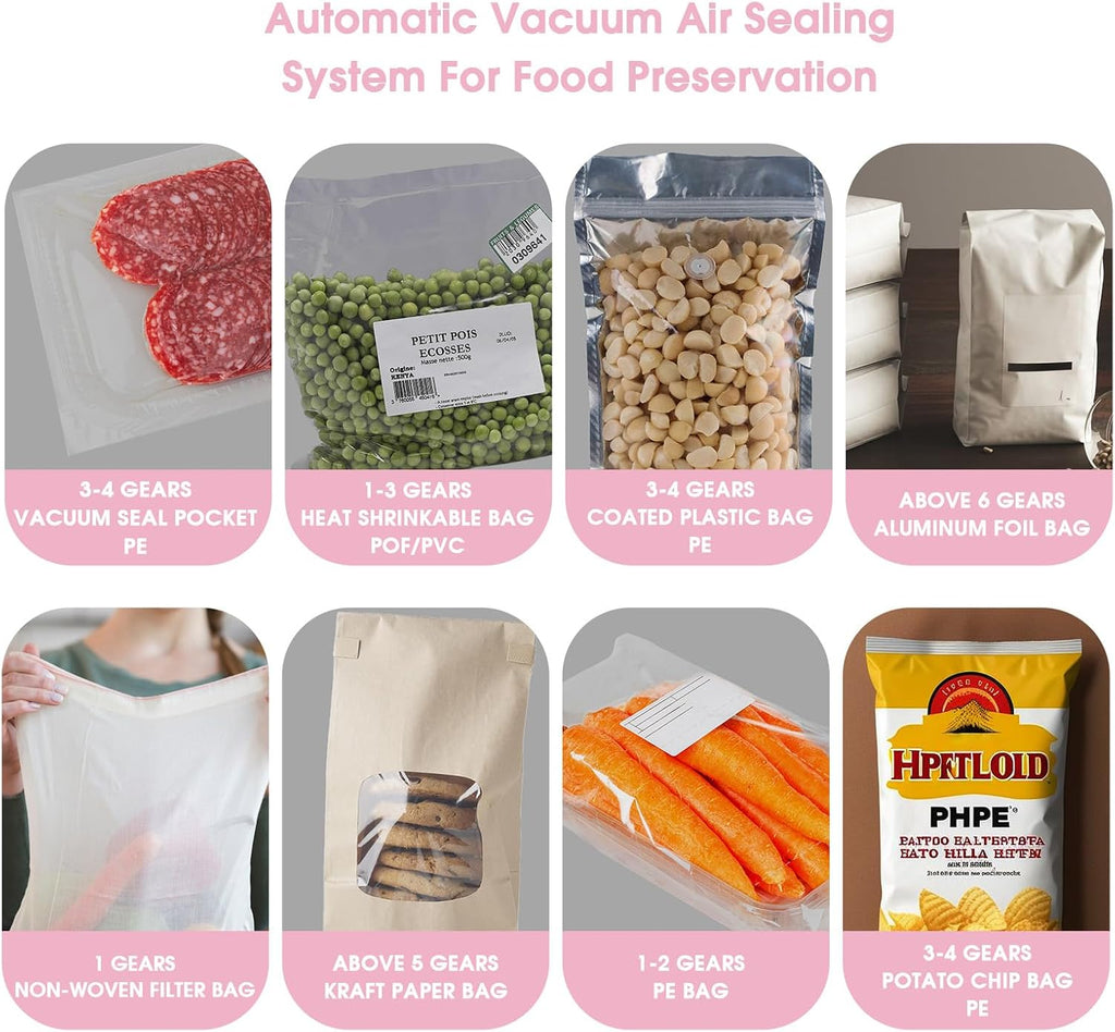 Impulse Sealer 8 inch, Manual Heat Sealer Machine for Plastic Bags