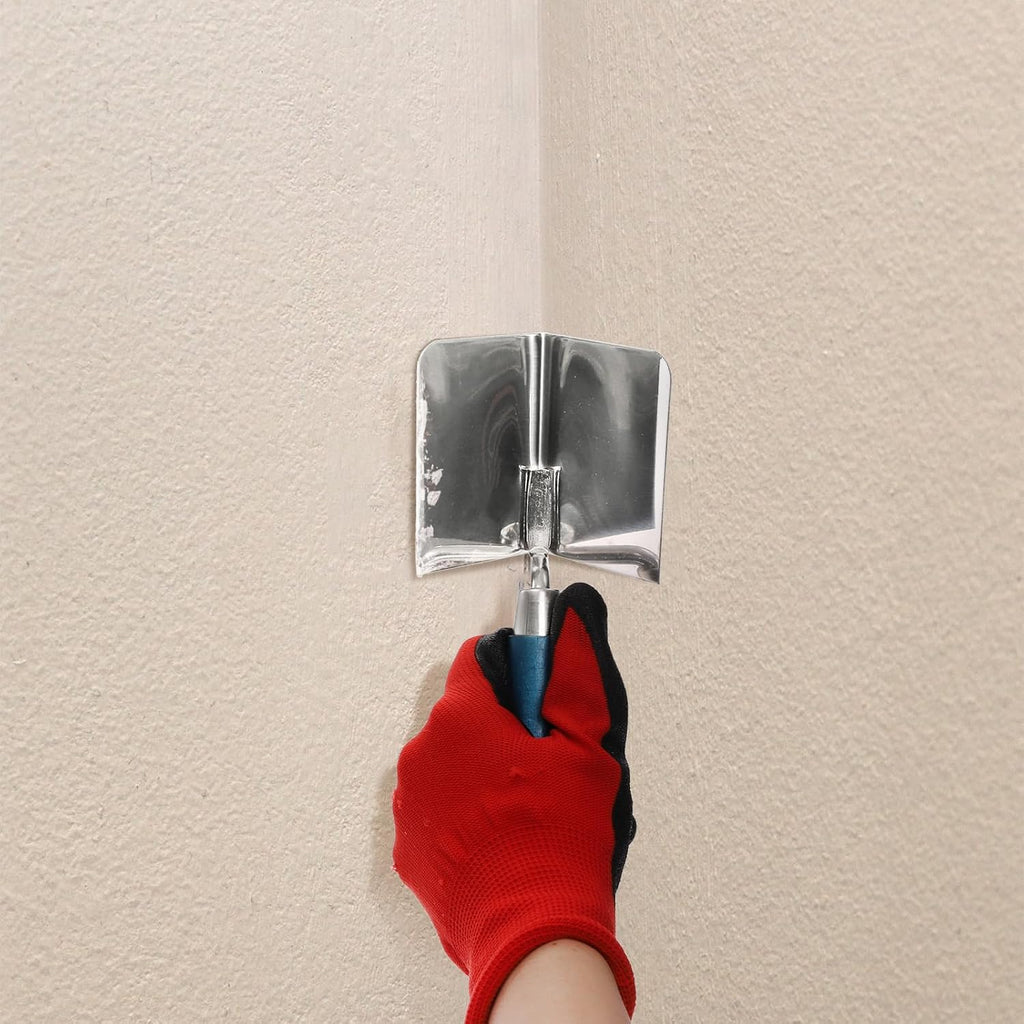 2 Pieces Drywall Corner Tool Set, Inside and Outside Corner Knife, Stainless Steel Corner Trowel, Concrete Finishing