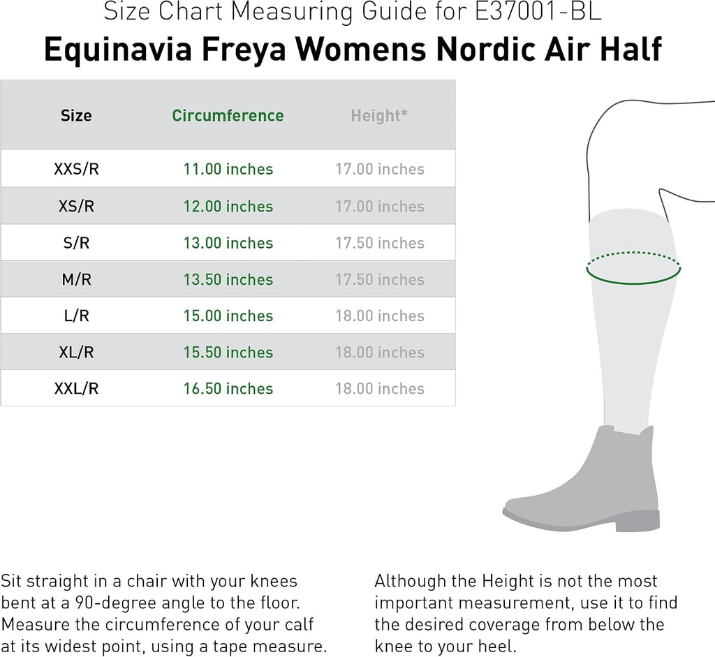 Freya Womens NordicAir Tech Equestrian Half Chaps for Horseback Riding | Breathable Mesh