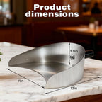 Rotisserie Catch Pan Meat Catcher,Handheld Catcher Pan for Shawarma Doner Kebab Grill Machine, Vertical Rotisserie