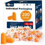 Foam Ear Plugs,200 Pairs Ear Plugs for Sleeping