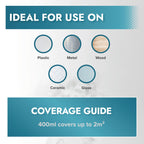 Polar Metallic Multi-Surface Spray Paint - Silver - 400ml (Pack of 2)