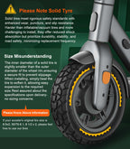 BANGTING 2PCS Upgrade 50/75-6.1 Scooter Off-road Solid Tires, 8.5x2 inches Tires Tubeless for Gotrax GXL V2/XR/APEX, 8 1/2 x2 Tire Replacement for Hiboy S2, Xiaomi 3 Lite/3/Pro 2/1s/M365