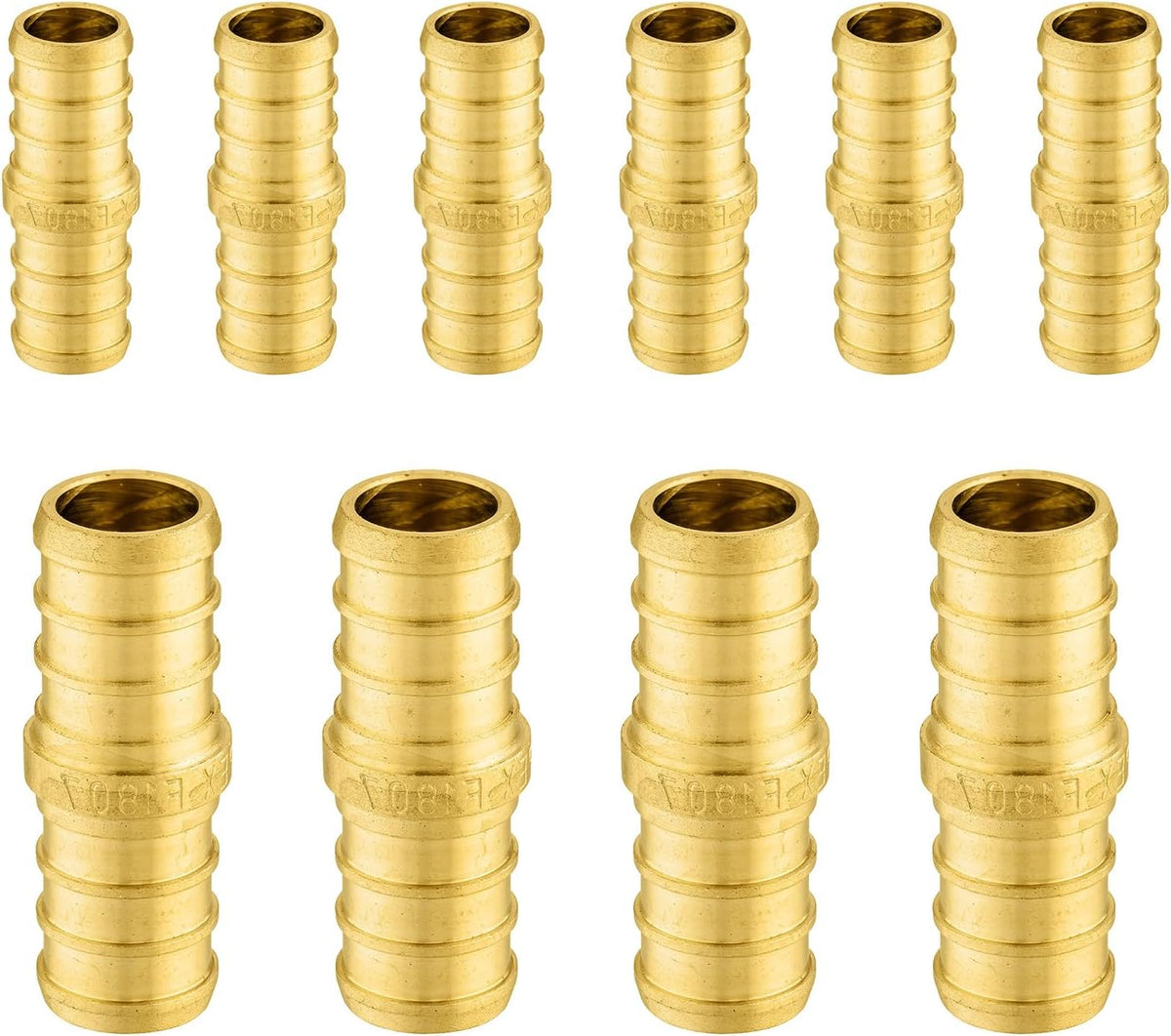 10-Pack Niikappu PEX Fittings 3/4" x 3/4" Pex Coupling(PEX1807006-10)